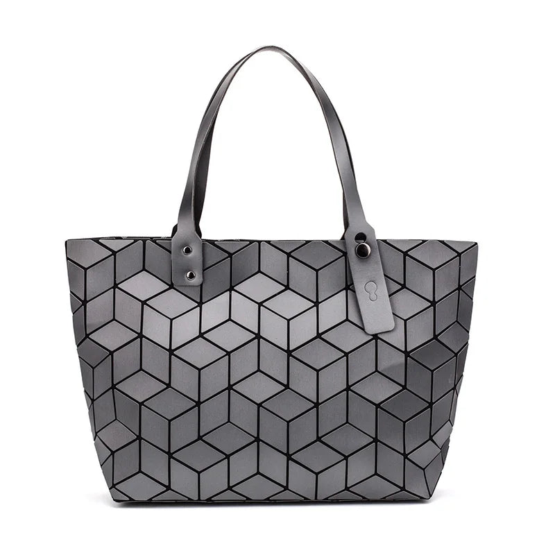 Geometric Quilted Beach Tote Bag Shoulder Bags for Women