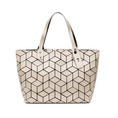 Geometric Quilted Beach Tote Bag Shoulder Bags for Women