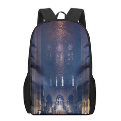 Notre Dame de Paris 3D Print School Backpack for Boys Girls Teenager