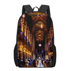 Notre Dame de Paris 3D Print School Backpack for Boys Girls Teenager