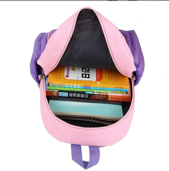 Pink Princess School Bags Kids Satchels Kindergarten Bookbag