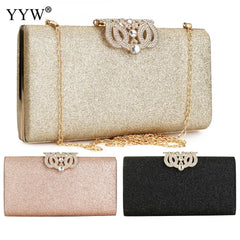 Sequin Clutch Bag Evening Purse Chain Rhinestone Shoulder Wallet
