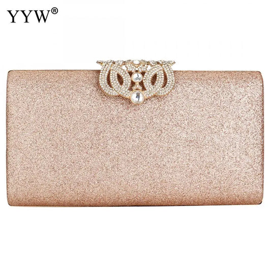 Sequin Clutch Bag Evening Purse Chain Rhinestone Shoulder Wallet