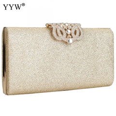 Sequin Clutch Bag Evening Purse Chain Rhinestone Shoulder Wallet