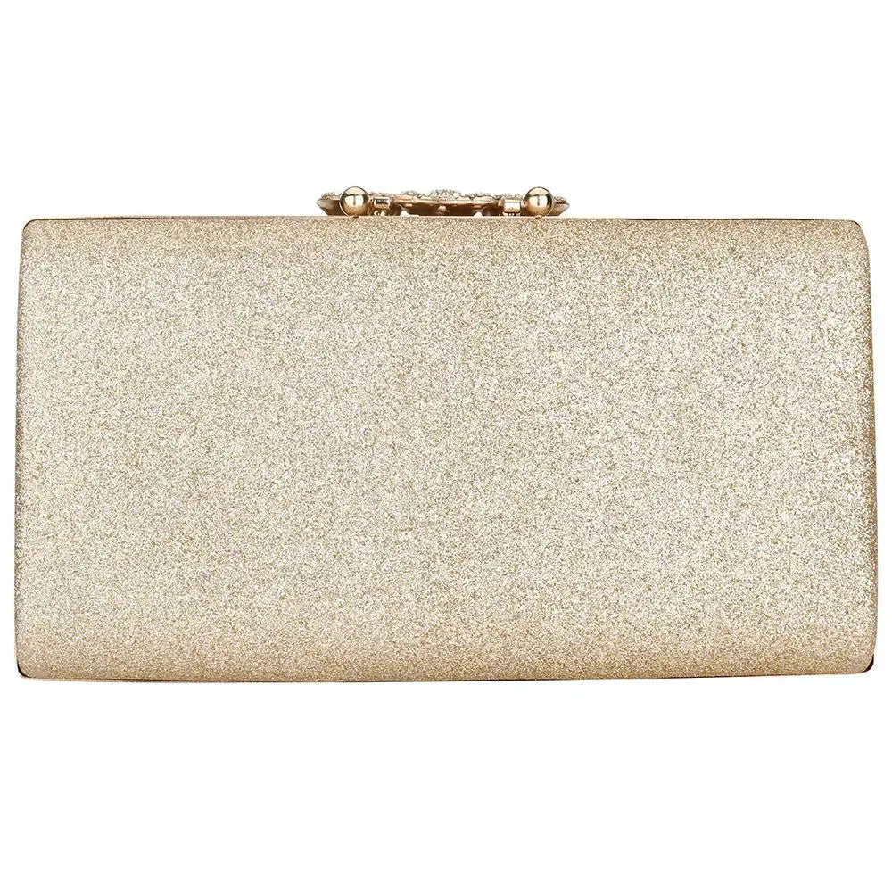 Sequin Clutch Bag Evening Purse Chain Rhinestone Shoulder Wallet