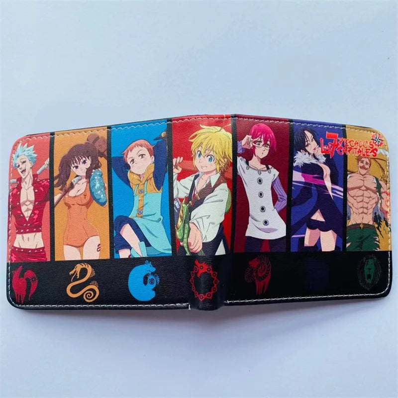 Slim Wallet Men Seven Deadly Sins Money Clip Wallet