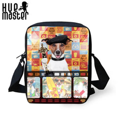 Mini Dog Pattern Messenger Bag for Women