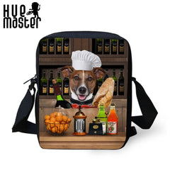 Mini Dog Pattern Messenger Bag for Women