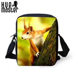Squirrel Pattern Messenger Bag for Women Travel or Shopping