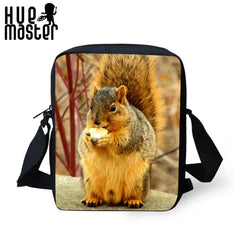Squirrel Pattern Messenger Bag for Women Travel or Shopping