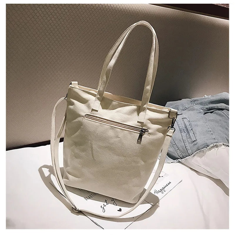 Casual Wind Canvas Shoulder Bag Single Satchel Handbag