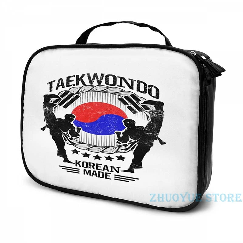Taekwondo Martial Art Sport Kick Shirt USB Charge Backpack Men School Bags