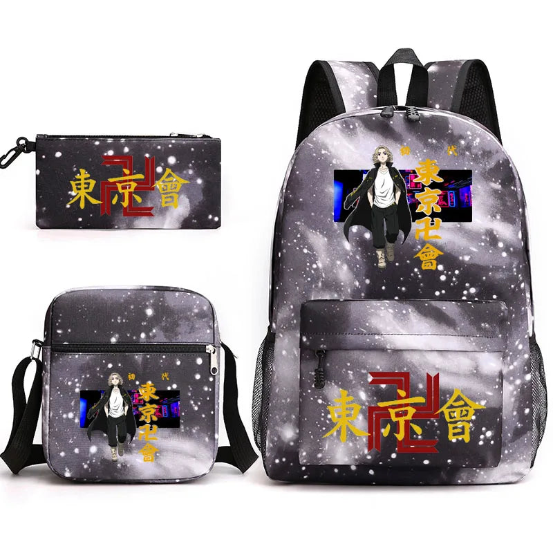 Tokyo Revengers Printed Backpack Teen Bag Men's Laptop Bag