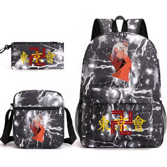 Tokyo Revengers Printed Backpack Teen Bag Men's Laptop Bag Canvas School Bag