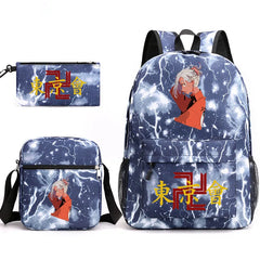 Tokyo Revengers Printed Backpack Teen Bag Men's Laptop Bag Canvas School Bag
