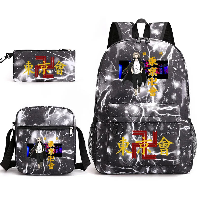Tokyo Revengers Printed Backpack Teen Bag Men's Laptop Bag