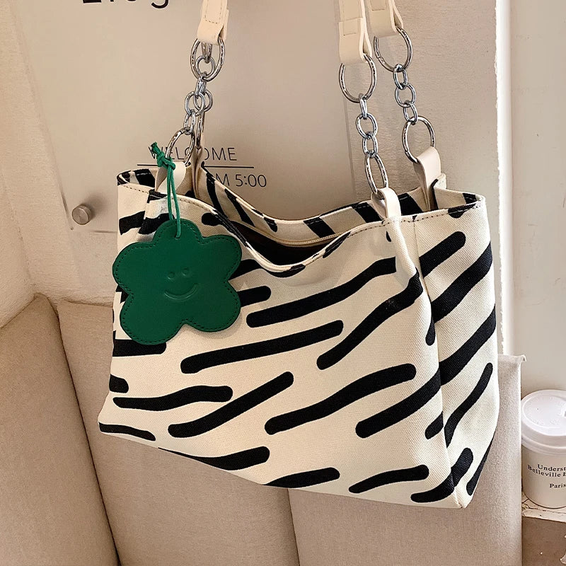 Canvas Shoulder Bag for Women Large Capacity Tote Bag
