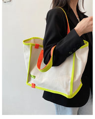 Large Capacity Women's Canvas Tote Bag for Shopping