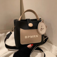 Women's Travel Tote Bag, Messenger Bucket Bag