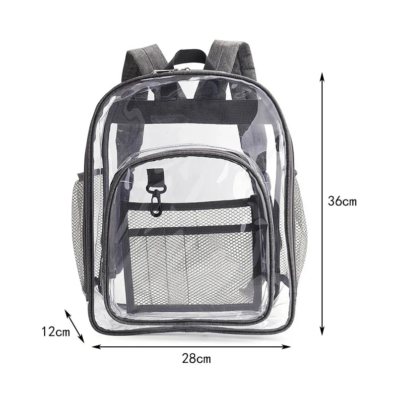 Waterproof PVC Backpack Shoulder Bag Casual Travel Storage Bag