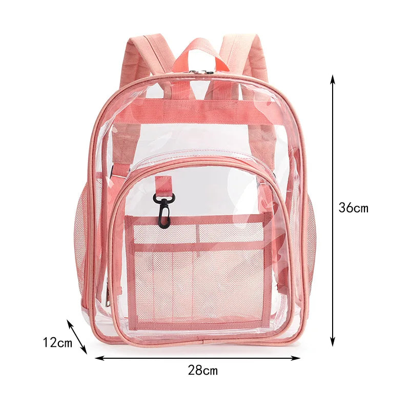 Waterproof PVC Backpack Shoulder Bag Casual Travel Storage Bag