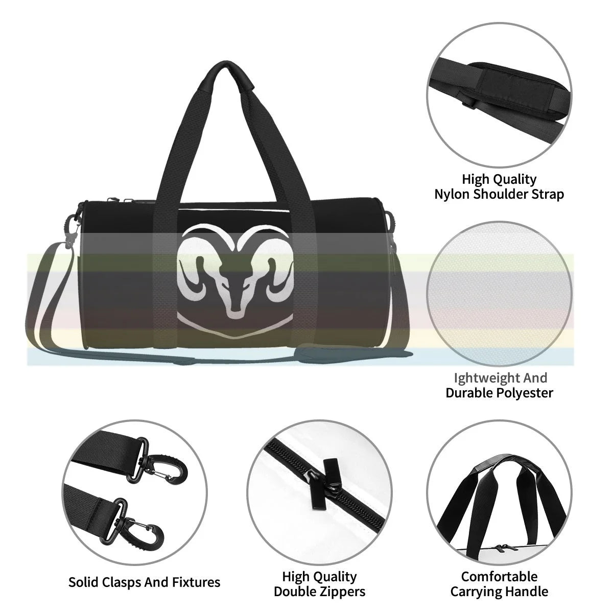 Universal Travel Sports Fitness Shoulder Bag Nylon Outdoor Sports Bag