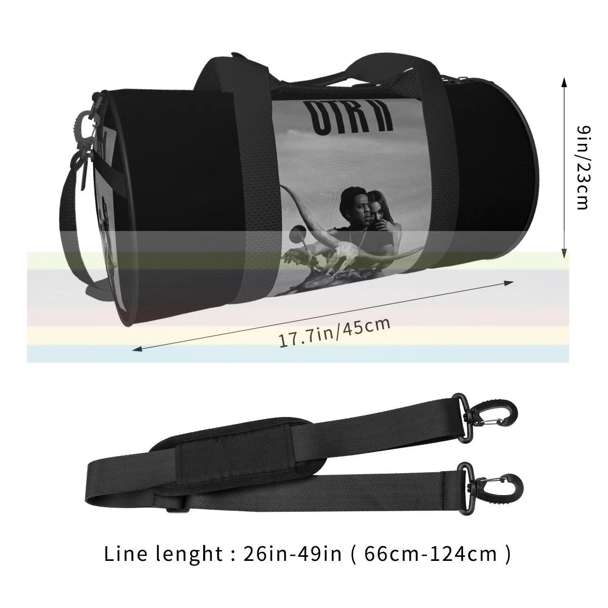 Universal Travel Sports Fitness Shoulder Bag with Dry and Wet Separation
