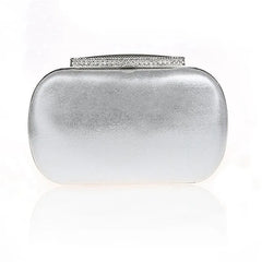 Velvet Crystal Silk Evening Bag Clutch Black/Red Tote Handbag