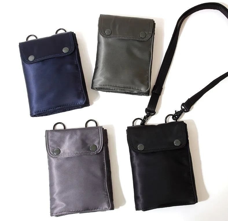 Versatile Japan Fold Over Nylon Folding Small Pocket Mobile Phone Bag