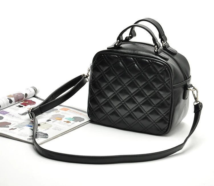 Vintage Casual High-Grade Small Flap PU Leather Handbag Women Tote Clutch Purse