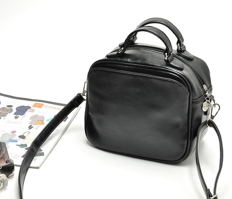 Vintage Casual High-Grade Small Flap PU Leather Handbag Women Tote Clutch Purse