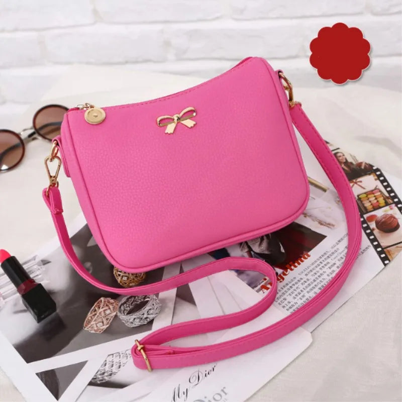 Vintage Bow Small Handbags Women Evening Clutch