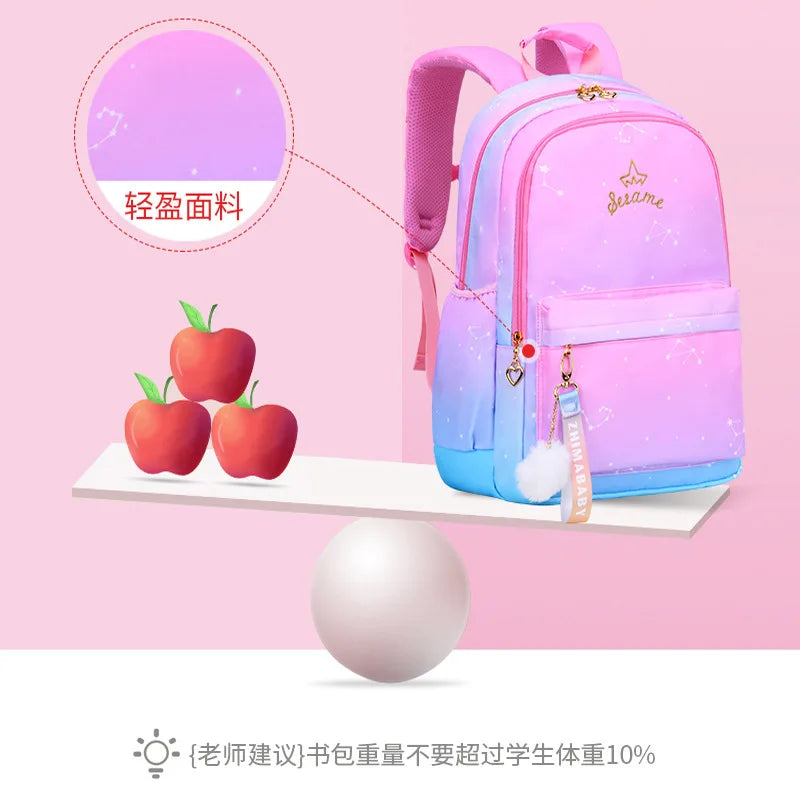 Waterproof Girls School Backpack Orthopedic Backpacks Kids Mochila