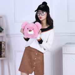 Artificial Fur Women Handbag Lovely Bunny Shoulder Bag