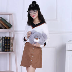 Artificial Fur Women Handbag Lovely Bunny Shoulder Bag