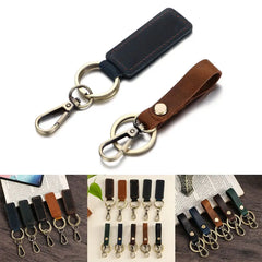 PU Leather Belt Keychain Retro Gift Key Ring Car Men Women Car Keyring