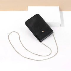 Cow Leather Crossbody Purse for Women with Cell Phone Pocket
