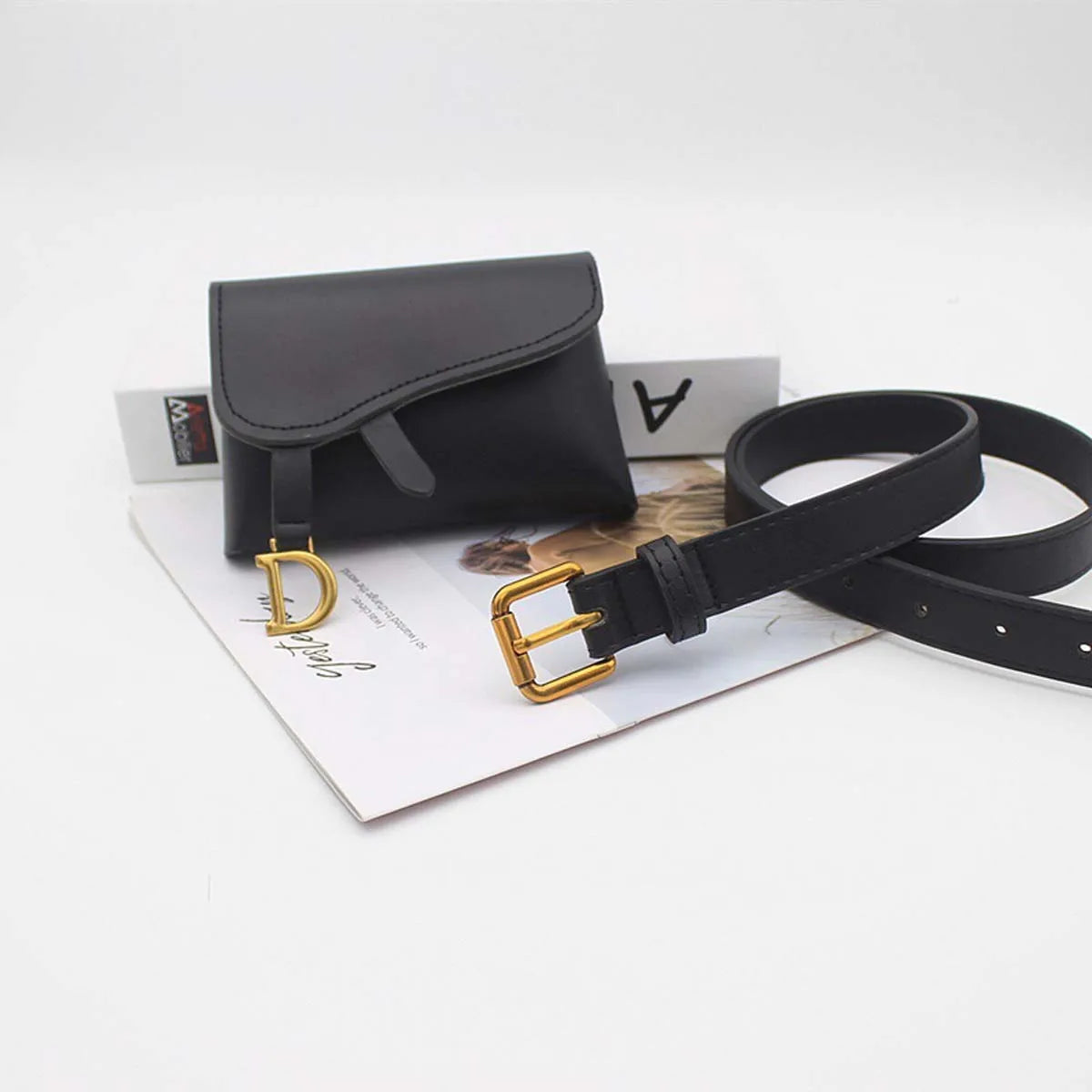 Women Waist Packs Top PU Leather Fanny Bag Pouch Messenger Bags