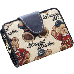 Women Wallet Cartoon Bear Folding Multi-function Zero Wallet