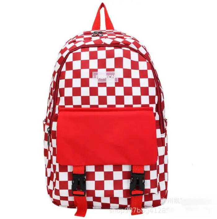 Women Backpack School Bag Ring Student Backpacks Teenage Girl School Bags