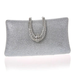 Women Diamond Evening Bags Clutch Hard Box Clutches Bags Crystal Buckle