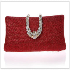 Women Diamond Evening Bags Clutch Hard Box Clutches Bags Crystal Buckle