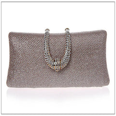 Women Diamond Evening Bags Clutch Hard Box Clutches Bags Crystal Buckle