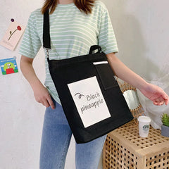Canvas Shoulder Bag for Women with Messenger Style