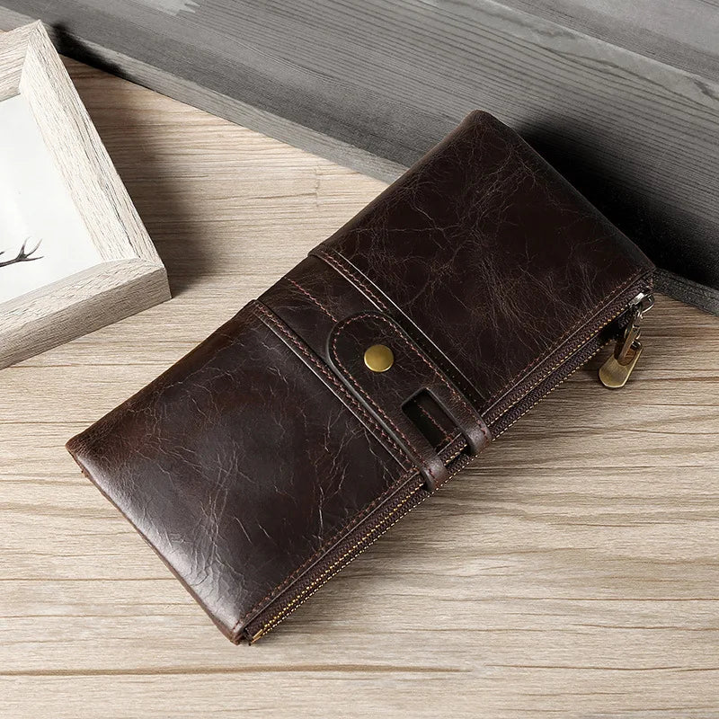 Women's RFID Leather Clutch Wallet for Phone/Cards