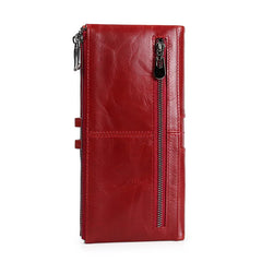 Women's RFID Leather Clutch Wallet for Phone/Cards