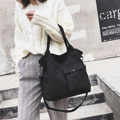 Canvas Crossbody Bag for Women, Retro Shoulder Handbag
