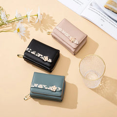Printed Small Fresh Wallet Multi-function Card Bag Short Wallet