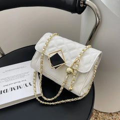 Women Shoulder Crossbody Chain Bag Large Capacity Handbags PU Leather Shopping B