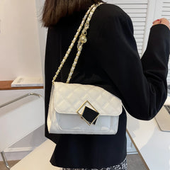 Women Shoulder Crossbody Chain Bag Large Capacity Handbags PU Leather Shopping B